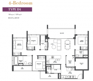 pullman-residences-newton-floor-plan-4-bedroom-type-d1-1378sqft